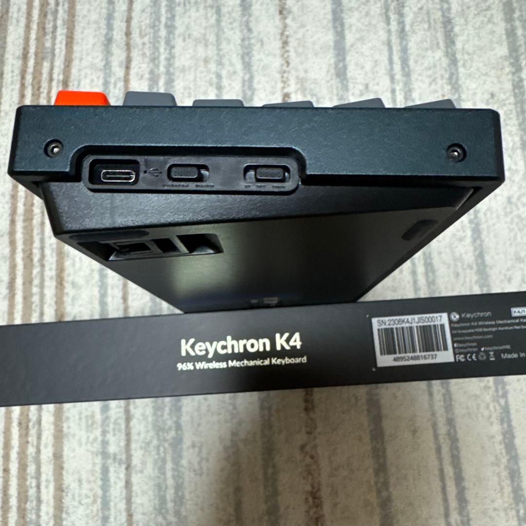 D*.様 Keychron K4(V2)メカニカルキーボードRGB赤軸