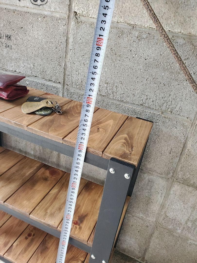 男前インテリア　棚　ハンドメイド インダストリアル　男前　シェルフ　棚　0525