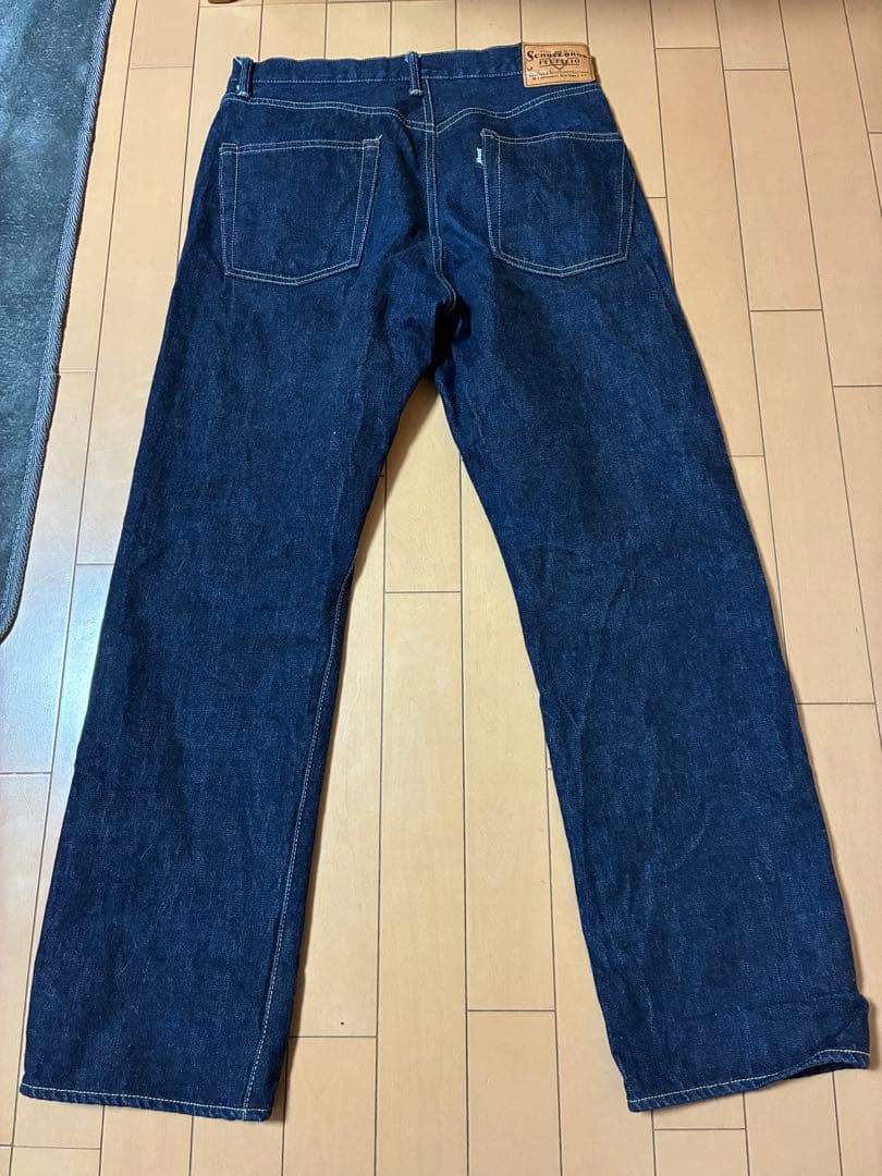 schott デニムパンツ　デニム　復刻　対戦モデル　ボタンフライ　ショット