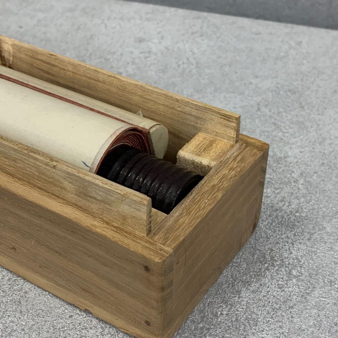 掛軸 若木山 吉澤暲治 葡萄 共箱 横物 二人展 A-9