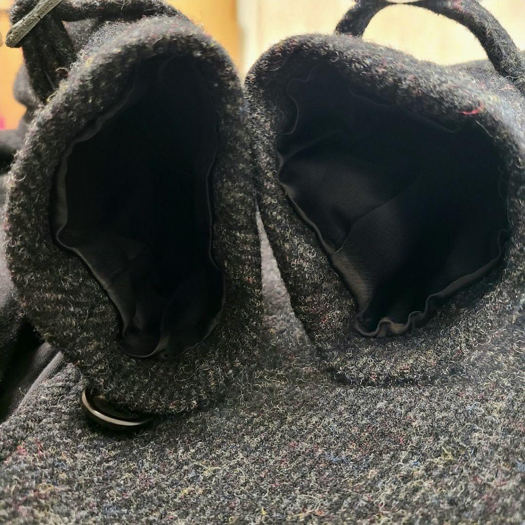 マーガレットハウエル ヘリンボーン ウールトレンチコート ミドル丈 ベルト付