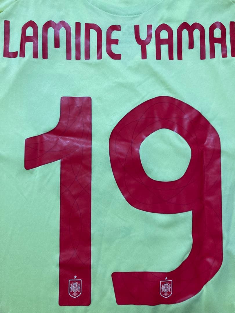 【新品タグ付】スペイン代表2024アウェイ選手仕様ユニフォーム19番ラミンヤマル