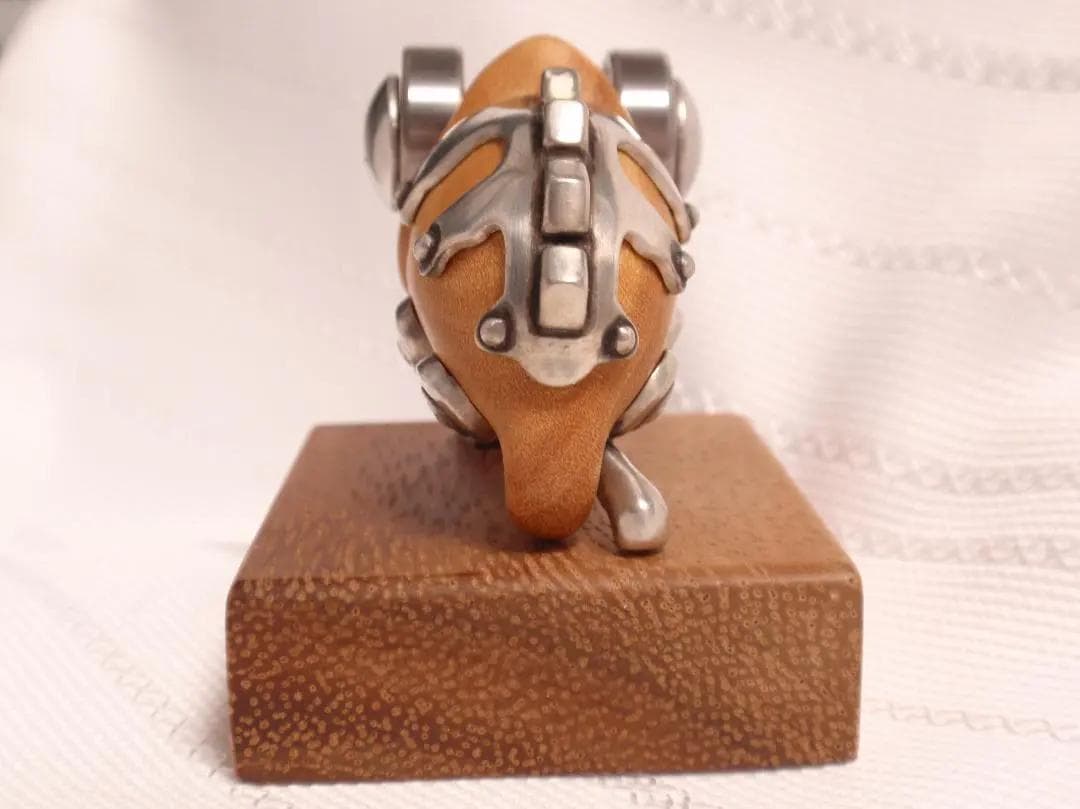 カメレオン の 置き物 キーホルダー 金木工房 サテンウッド