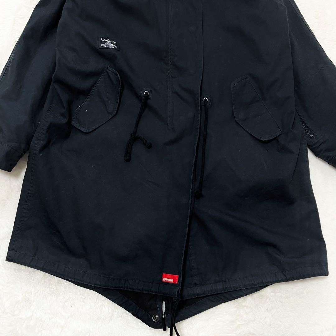 【にや】ネイバーフッド✨️10周年記念　モッズコート　ファー　取り外しフード