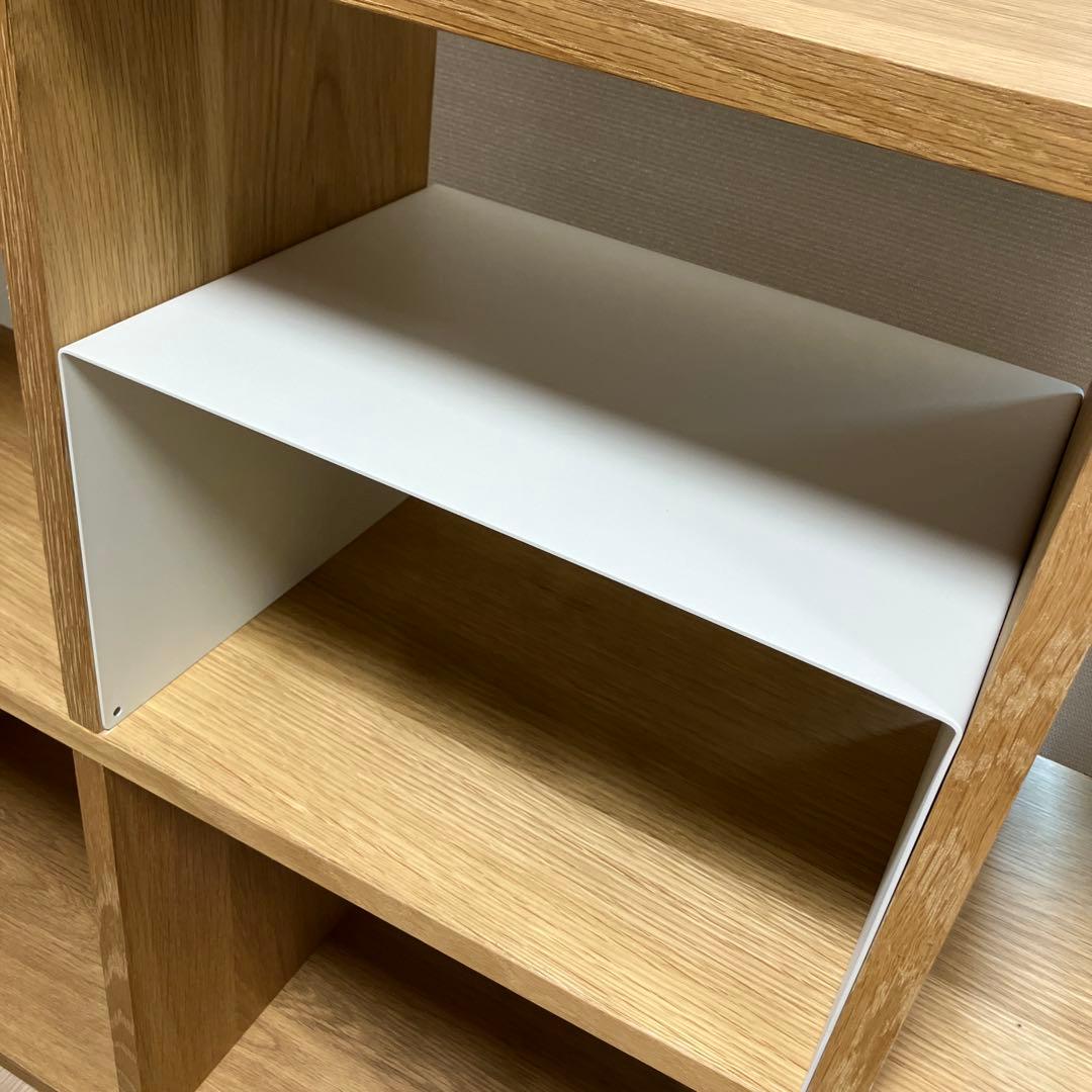 スタッキングシェルフセット・５段×２列・オーク材