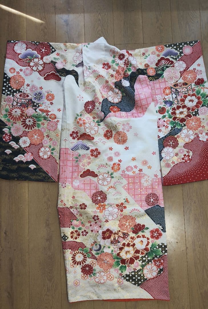 七五三　フルセット　和傘　髪飾りつき