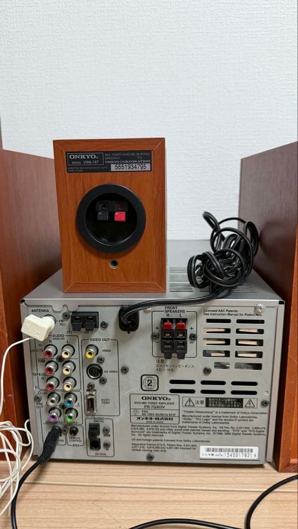 ONKYO CD・MD・カセットデッキ 5スピーカー