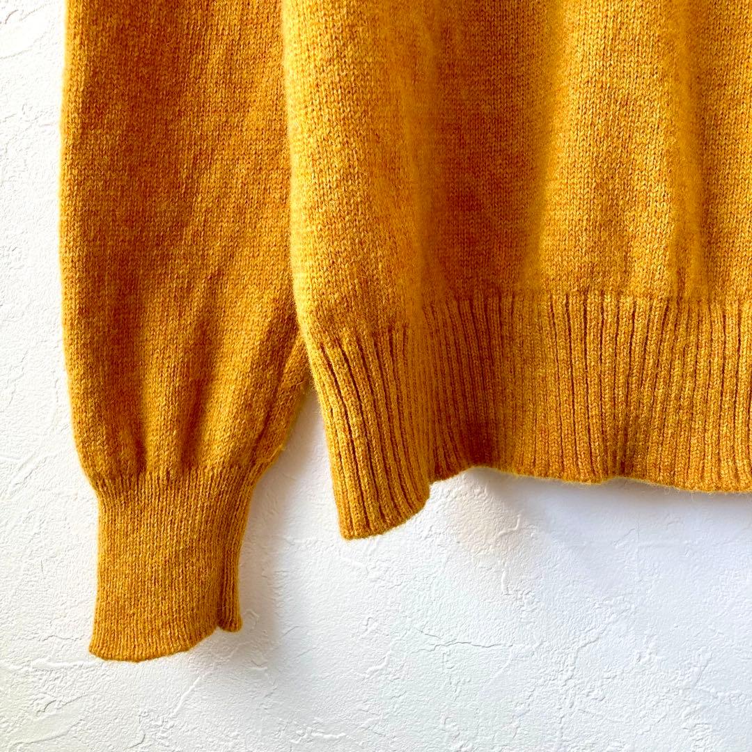 美品 FRED PERRY 刺繍ロゴ バイカラー ウールニット