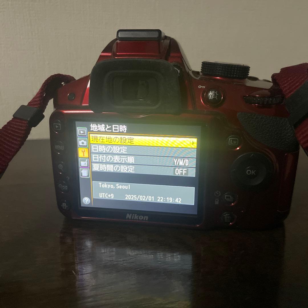 Nikon ニコン D3200 ダブルズームキット レッド
