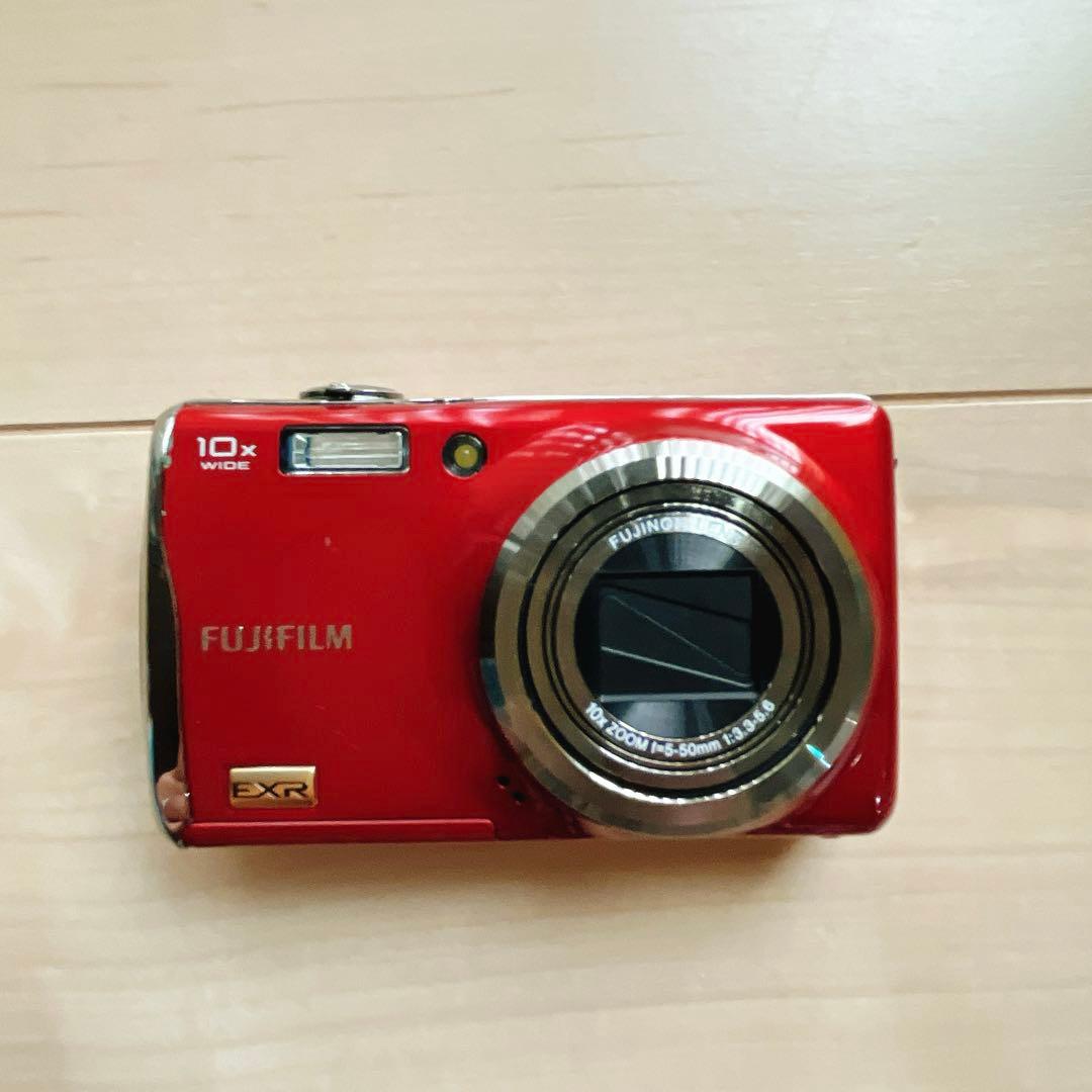 FUJIFILM F80EXR赤 コンパクトデジタルカメラ　防水プロテクター付き