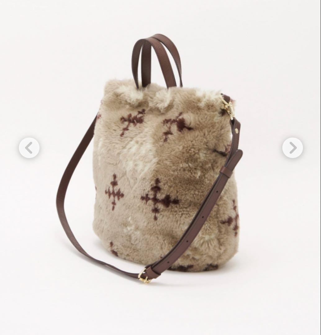 russet ラシット モノグラム　ファー　ショルダー　バッグ