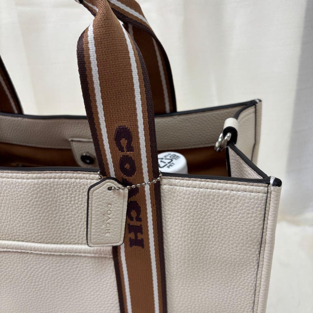 【みー】極美品✨COACH　ショルダーバッグ　スミス　トート 2way