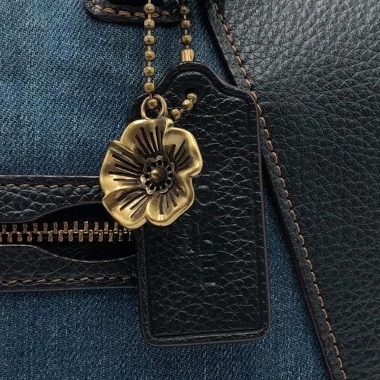 【美品】COACHコーチ　2way　ショルダーバッグ　ハンドバッグ　デニム