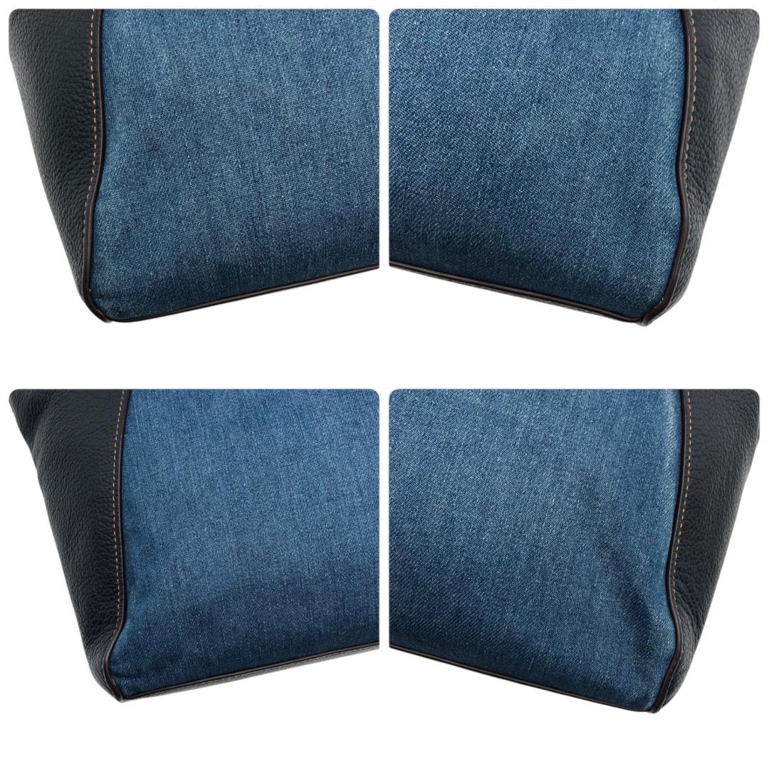 【美品】COACHコーチ　2way　ショルダーバッグ　ハンドバッグ　デニム