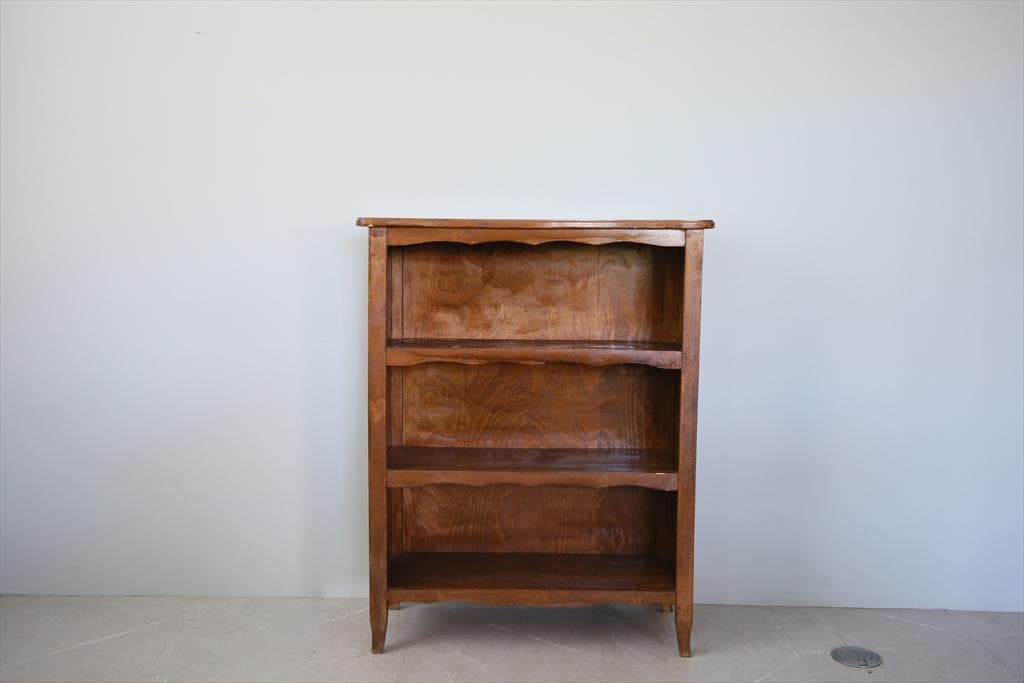 フランスアンティーク猫脚ブックシェルフ/木製本棚/飾り棚/食器棚(90-157)