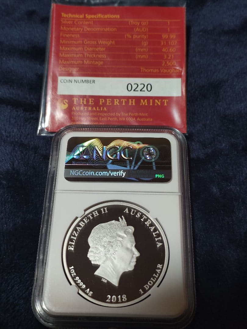 の*中様 NGC PF70 オーストラリア ドラゴンとフェニックス シルバーコイ