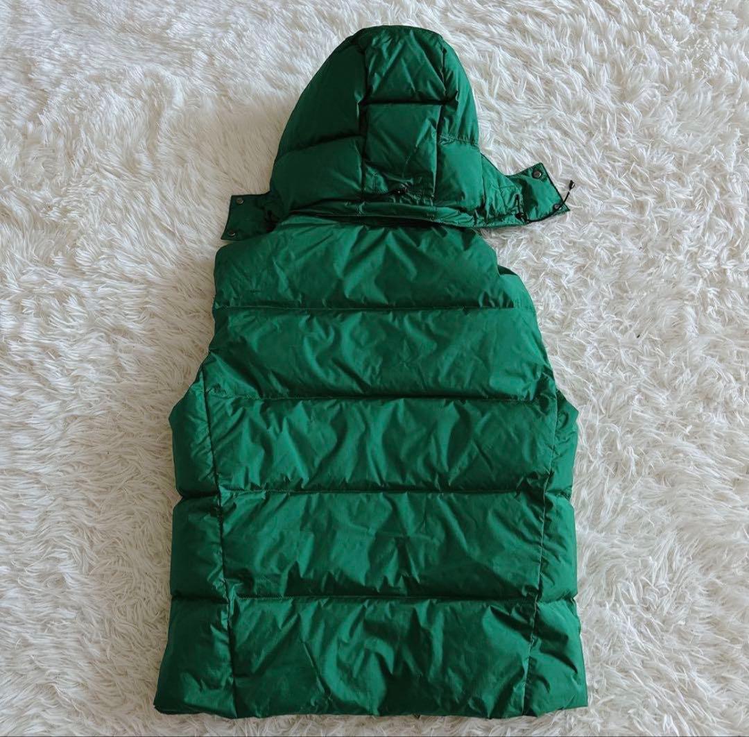 ポロバイラルフローレン フード付きダウンベスト ビッグポニー メンズM 星条旗