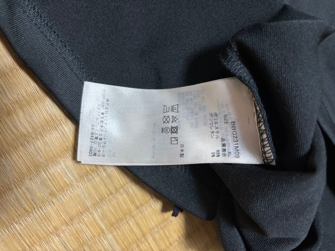 ブリーフィング　モックネック　ブラック　黒　長袖シャツ XL