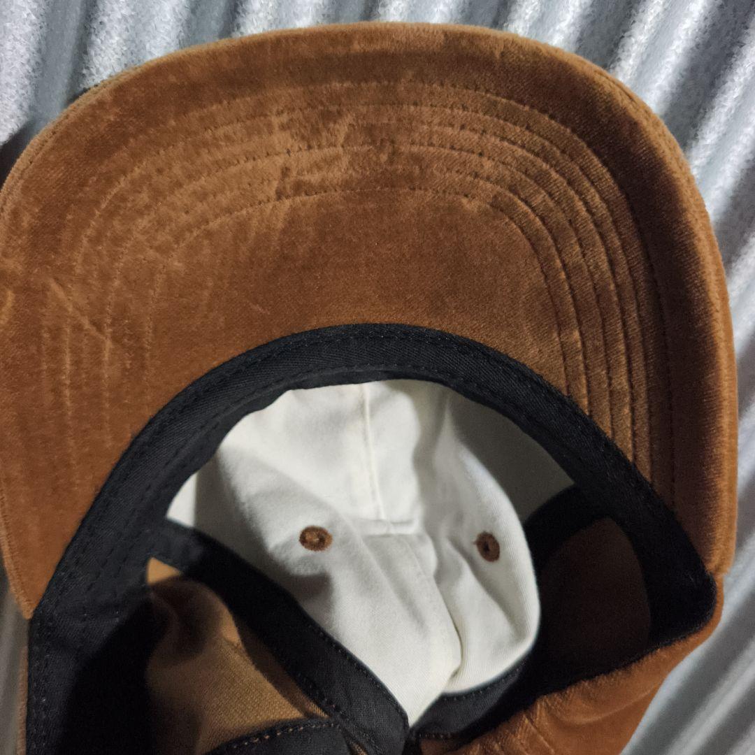 Supreme Velvet S Logo 6-Panel ベルベット Sロゴ茶