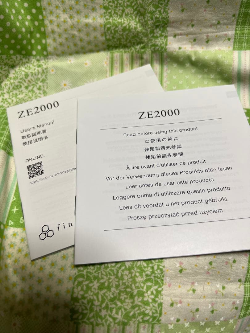 新品☆final☆ZE2000☆ワイヤレスイヤホン☆アッシュグレー