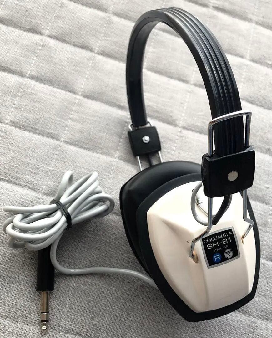 希少◆動作OK日本コロンビアステレオヘッドフォンSH-61 昭和レトロビンテージ