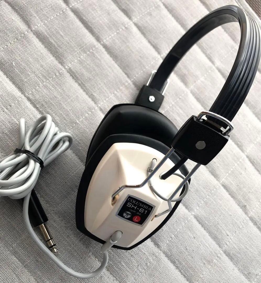 希少◆動作OK日本コロンビアステレオヘッドフォンSH-61 昭和レトロビンテージ