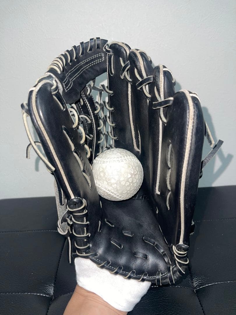 SSK プロエッジ　外野手用　軟式グローブ　PEN-87419F 型付け済み　黒