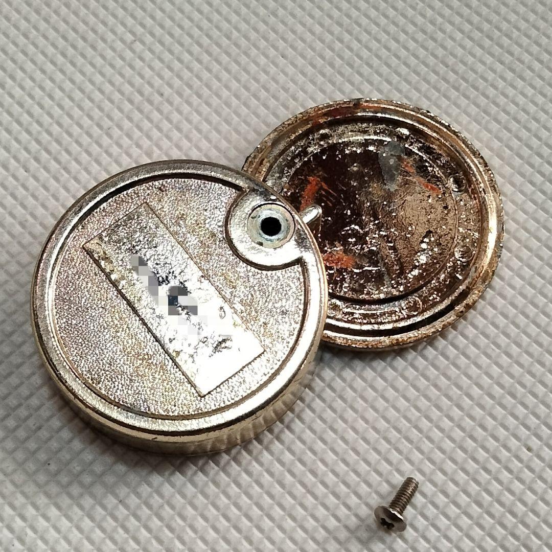 3786 旭日章 金メッキ朱肉入れ 激レア