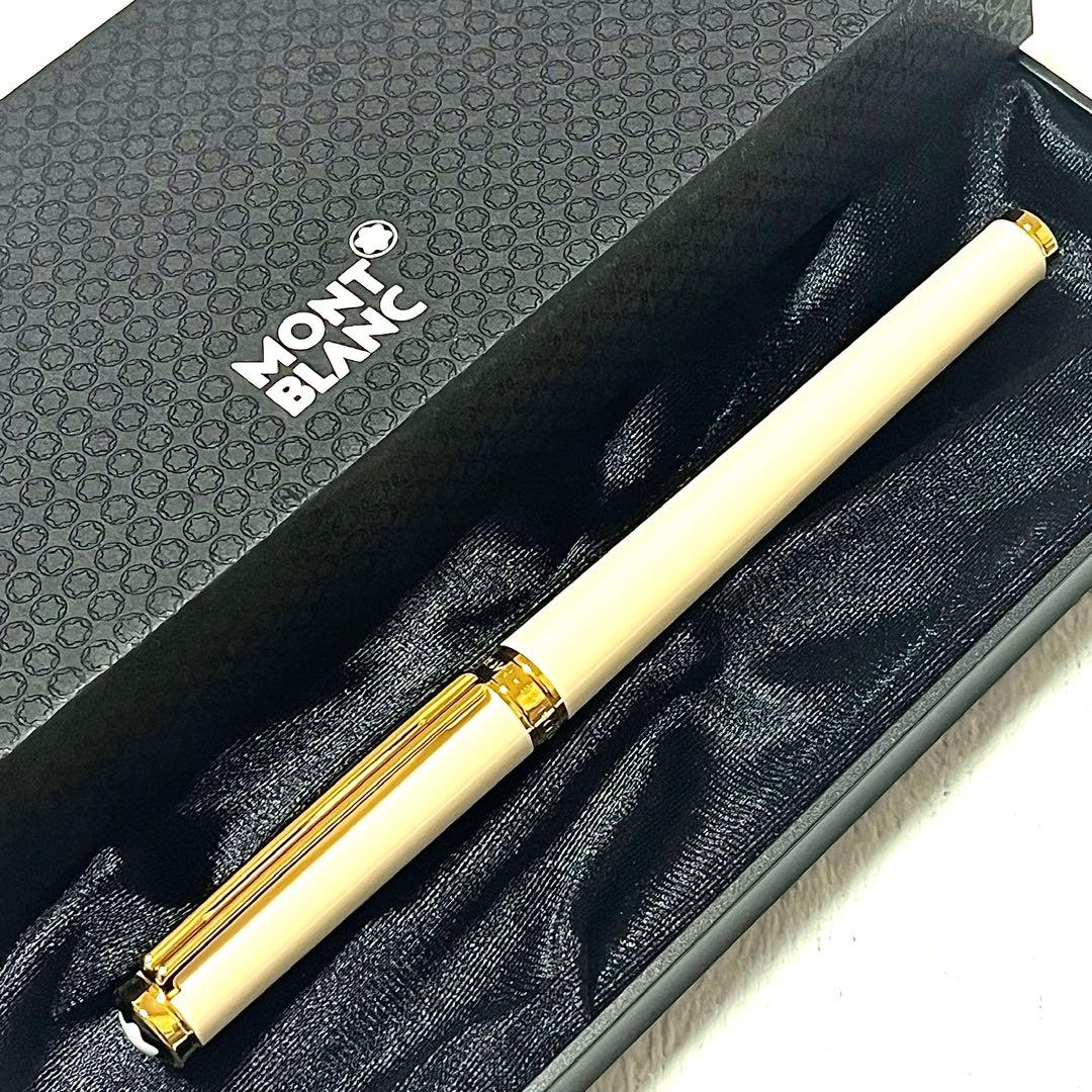 ❤️Mont Blancモンブラン♡希少キャップ式.白軸ボールペン♡未使用品