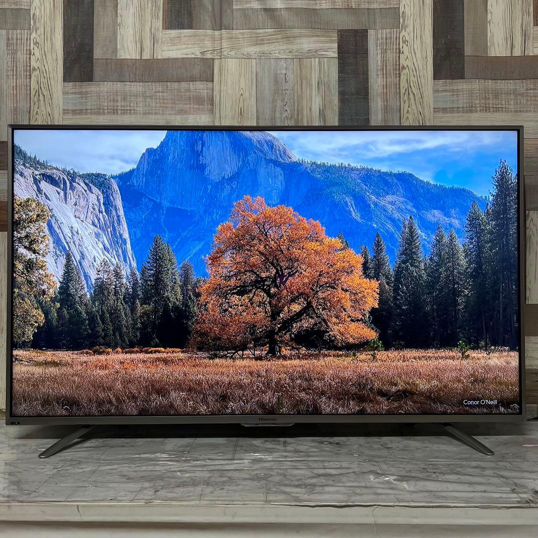 即日受渡❣️全国送料込ハイセンス50型4K液晶テレビ外付けHDD裏番組録画対応