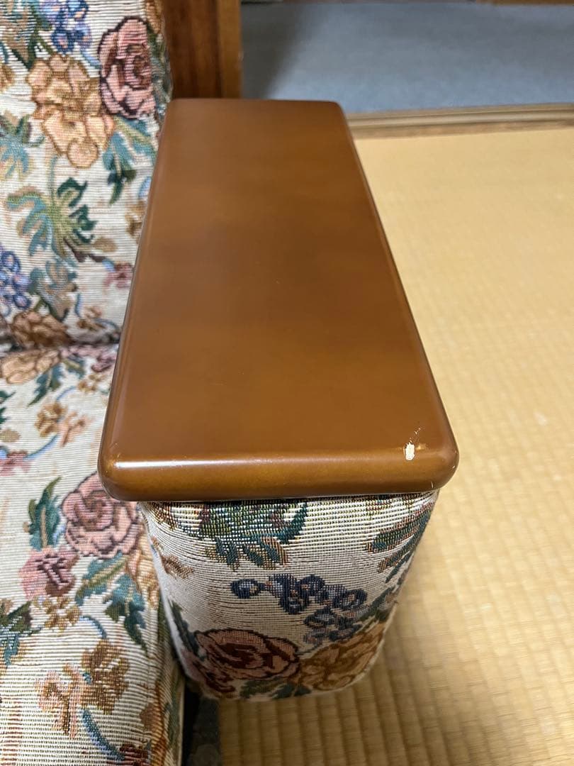 花柄リクライニング座椅子