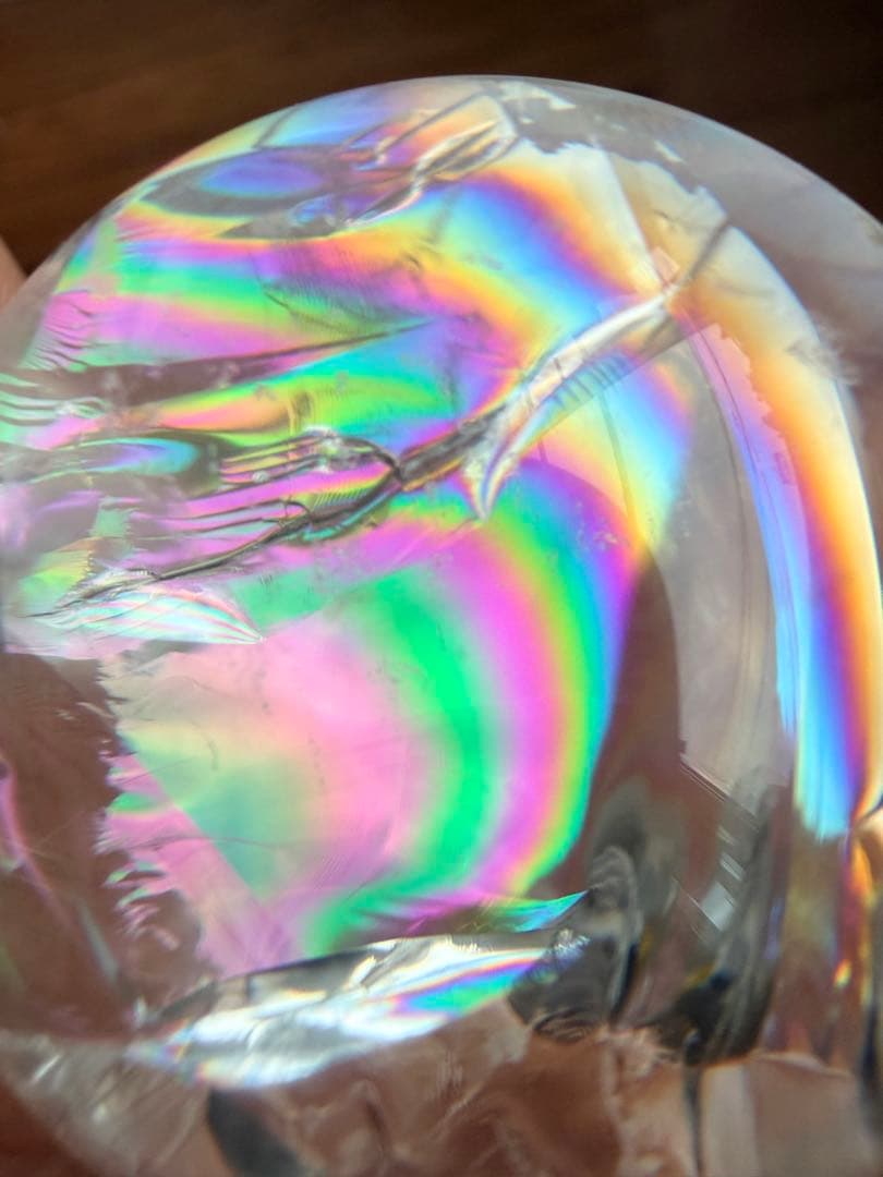 ★招財開運★ 希少美 縁起物＊【虹満載☆転運全体運up 】アイリスクォーツ丸玉