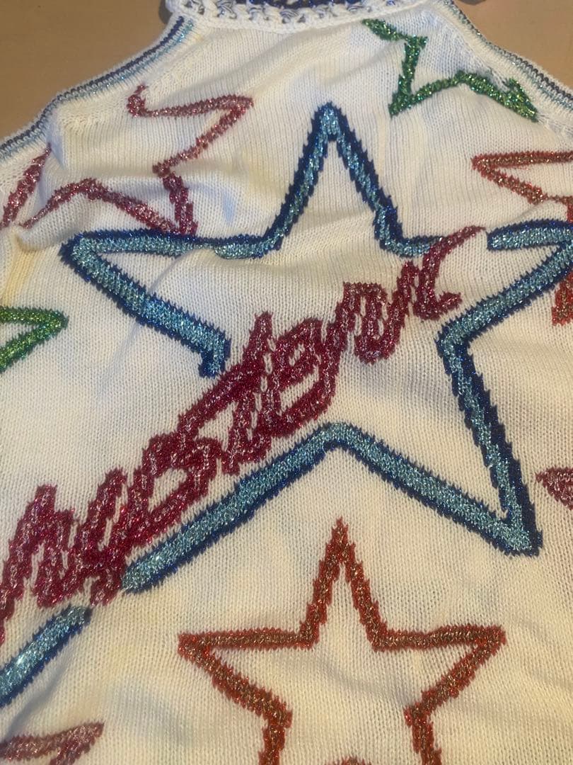 新品　初期　ヒステリックグラマー '90 ネオン柄　ホルターキャミソール　Y2K