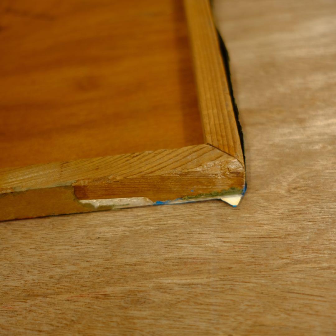 アンティーク　レディメイド絵画作品　カラフル　アート　油絵　オブジェ　古道具