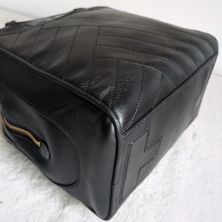 極美品　トリーバーチ　2way　ショルダーバッグ　アレクサ　キルティング　革　黒