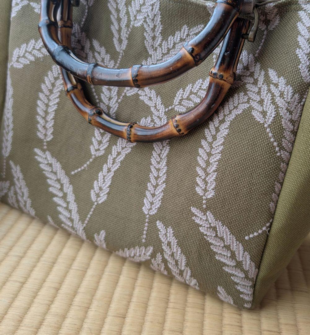 ハンドメイド　トートバッグ　ミナペルホネン