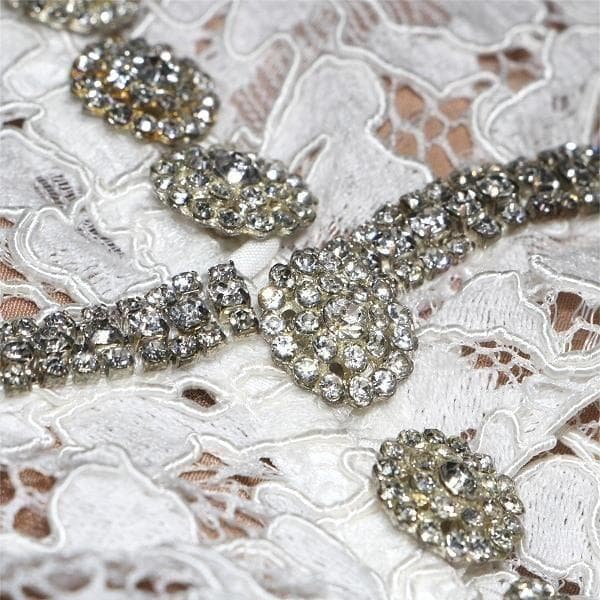 m*様 セルフポートレイト ワンピース ペプラム レース UK8 未使用 結婚式