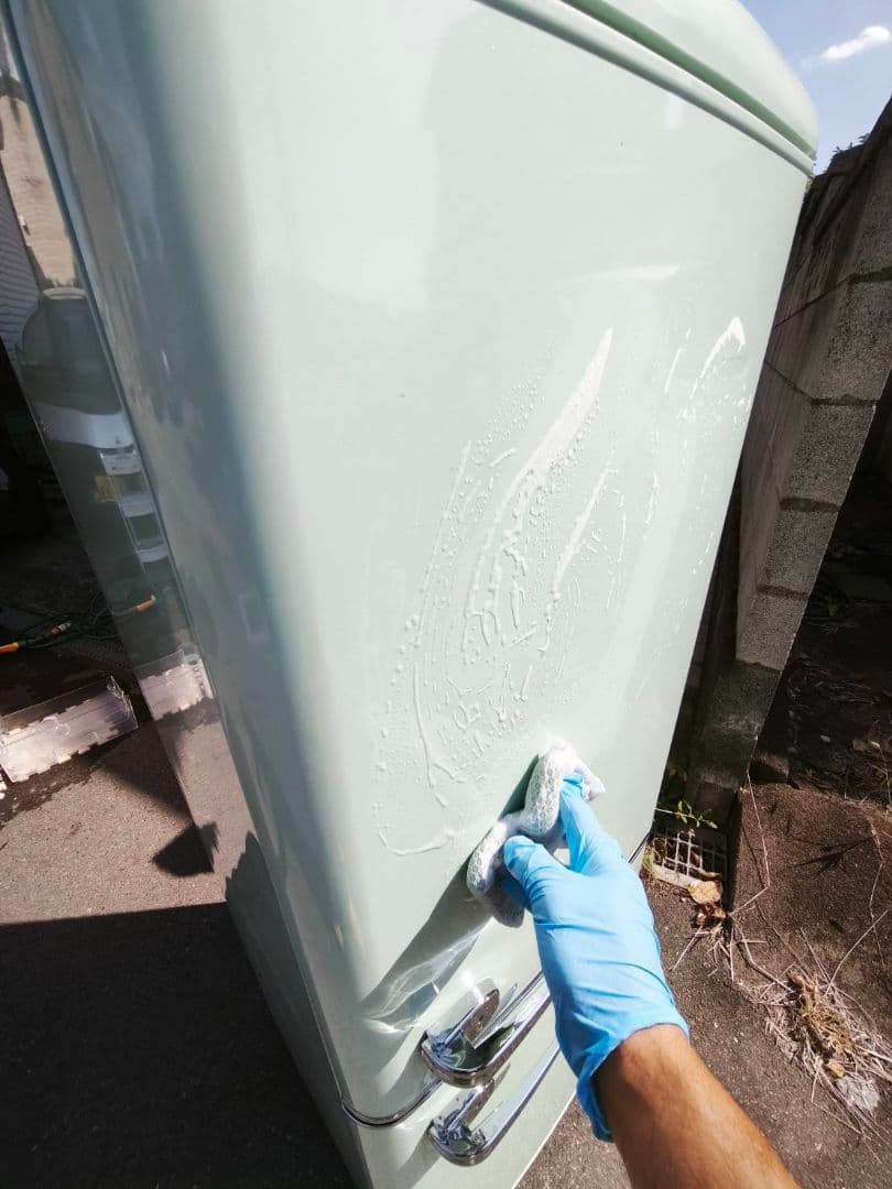 関東限 条件で無料配 22年 レトロ冷蔵庫 レトロ風冷蔵庫 レトロデザイン冷蔵庫