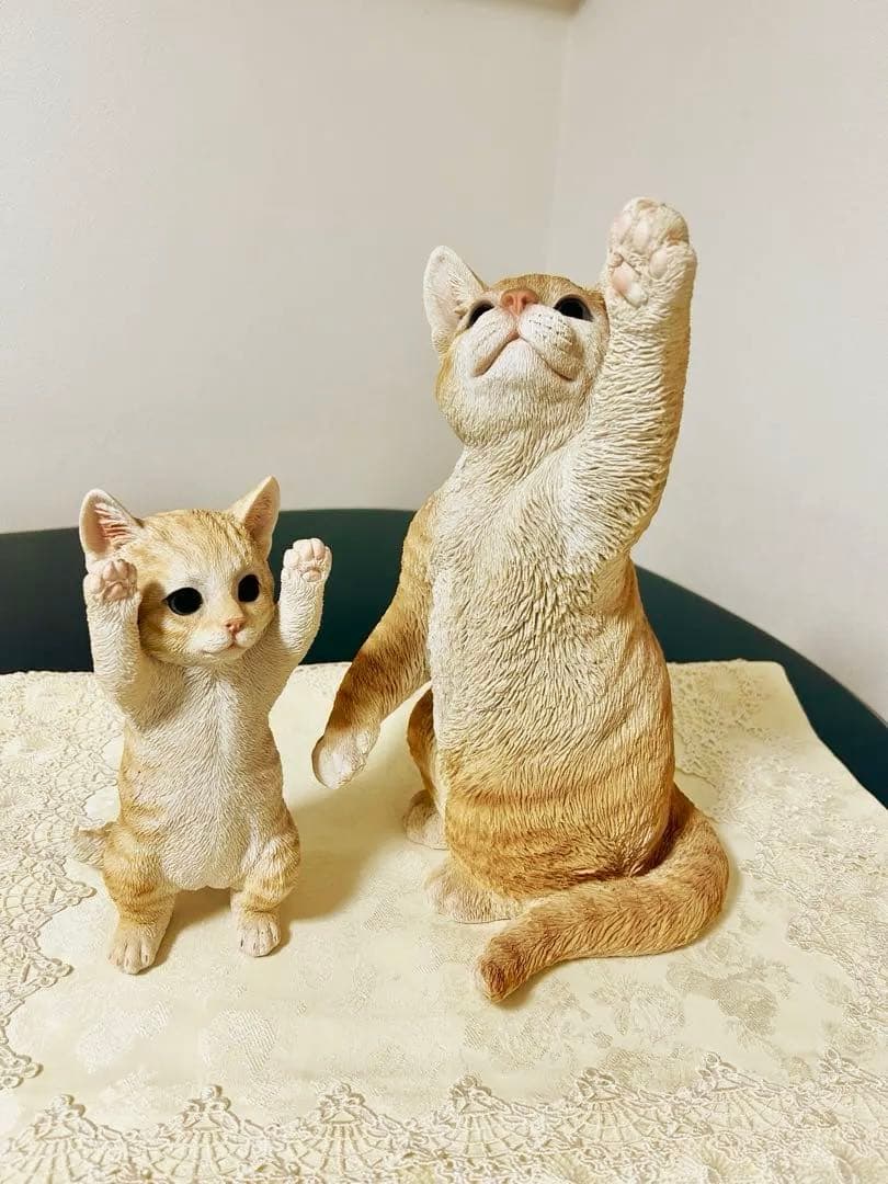 猫 置物 ガーデニング 雑貨 ガーデン オーナメント オブジェ セット