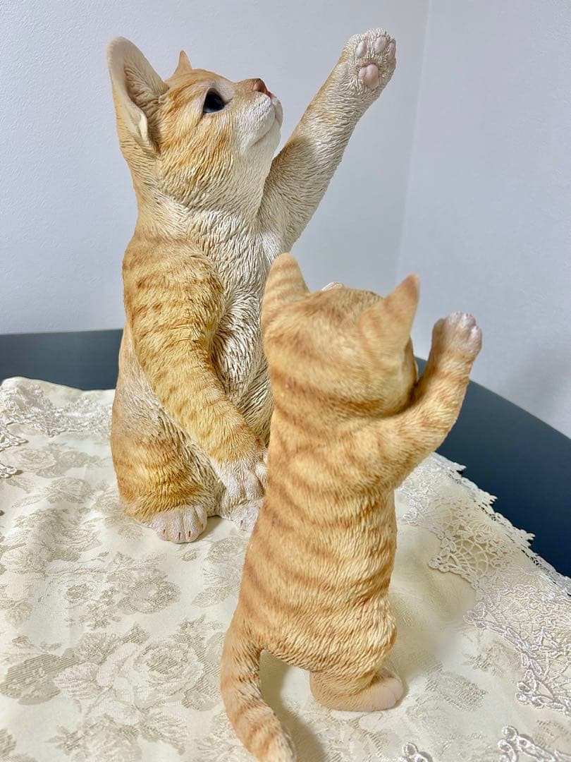 猫 置物 ガーデニング 雑貨 ガーデン オーナメント オブジェ セット