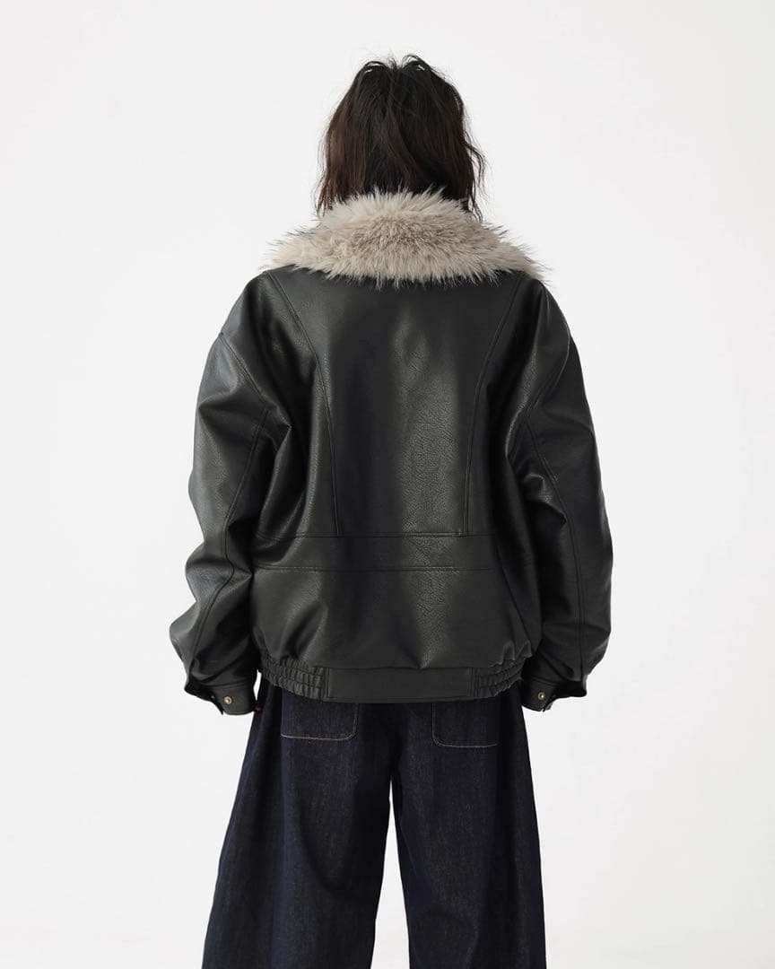 【日本未上陸】ACESTUDIOS 25AW ファーレザーブルゾンジャケット