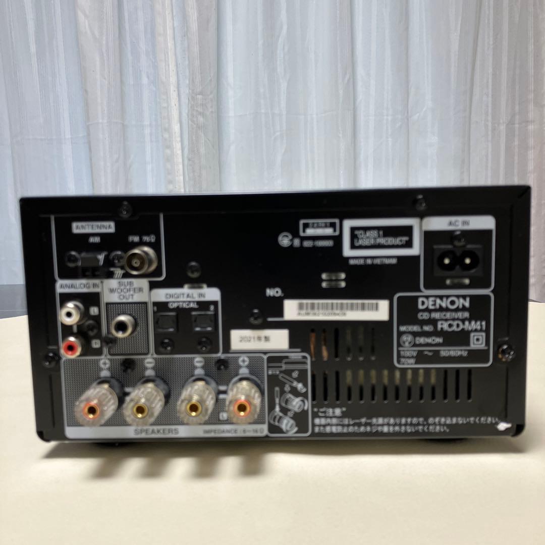 DENON CD RECEIVER RCD-M41K 動作品 2021年製元箱付