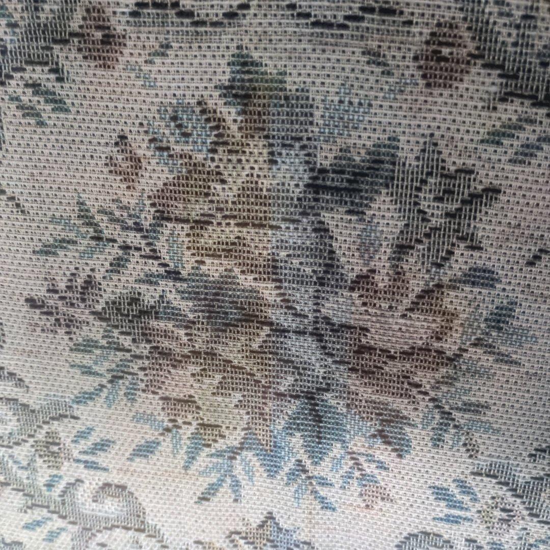 ４９５８）ゴブラン織り木製フレームのロッキングチェア