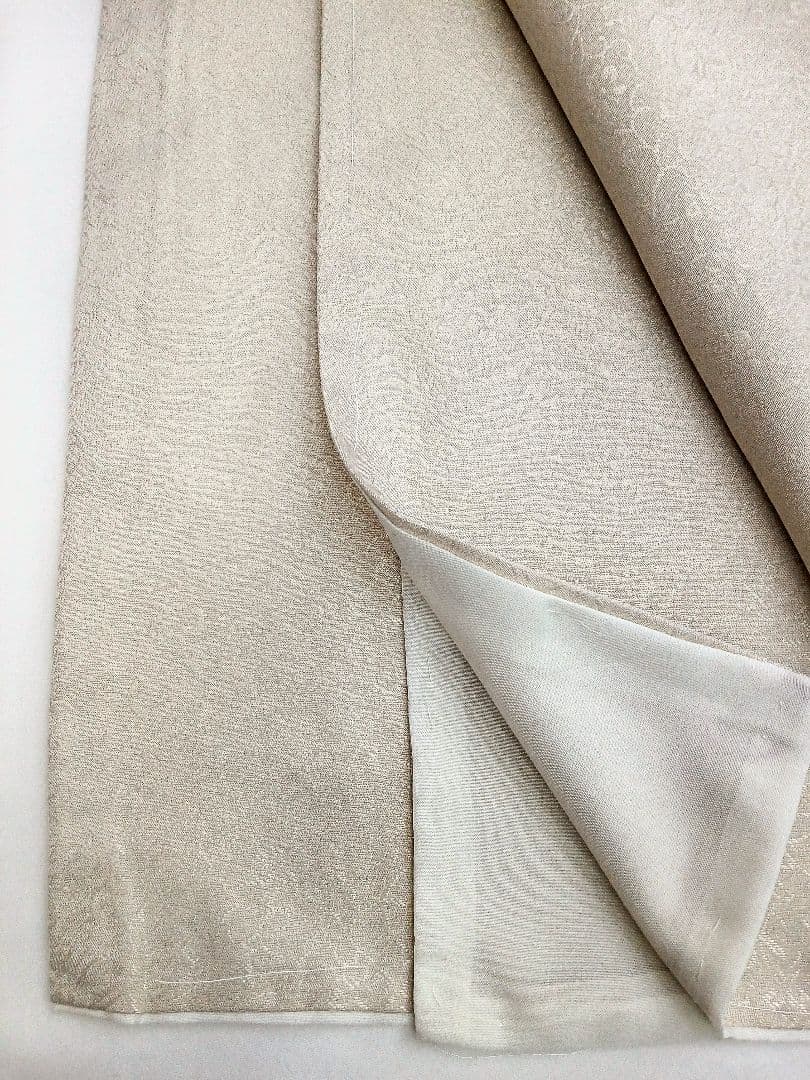 洗える色無地　花唐草地紋　ジャガード織　Lサイズ