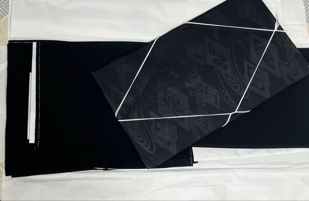 【新品未使用】和装 秀品喪服・小物セット 特選京呉服 正絹 証紙有 大きめ