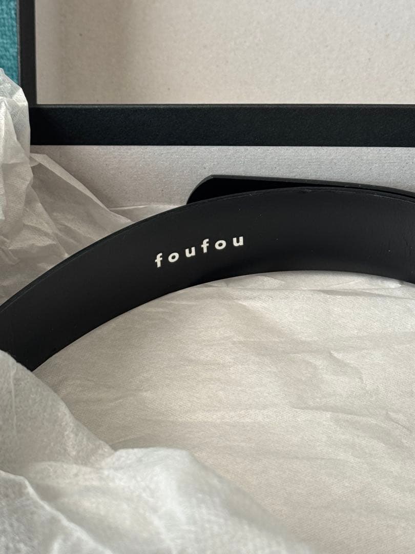foufou グランドマザーベルト　黒シルバー