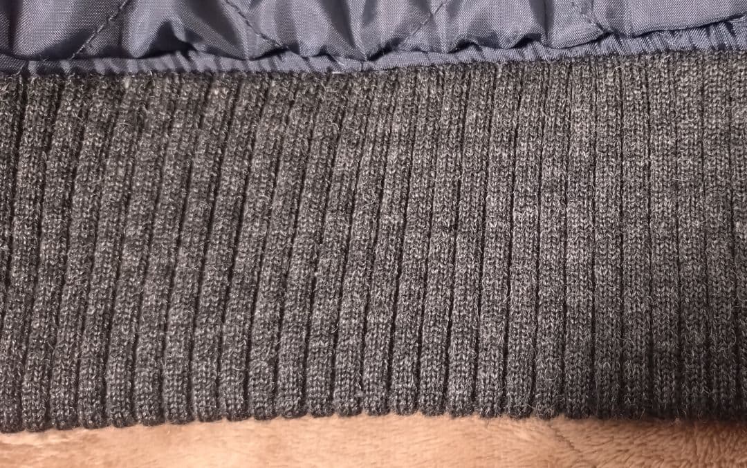 SCHOTT メルトンウール スタジャン グレー/ブラック