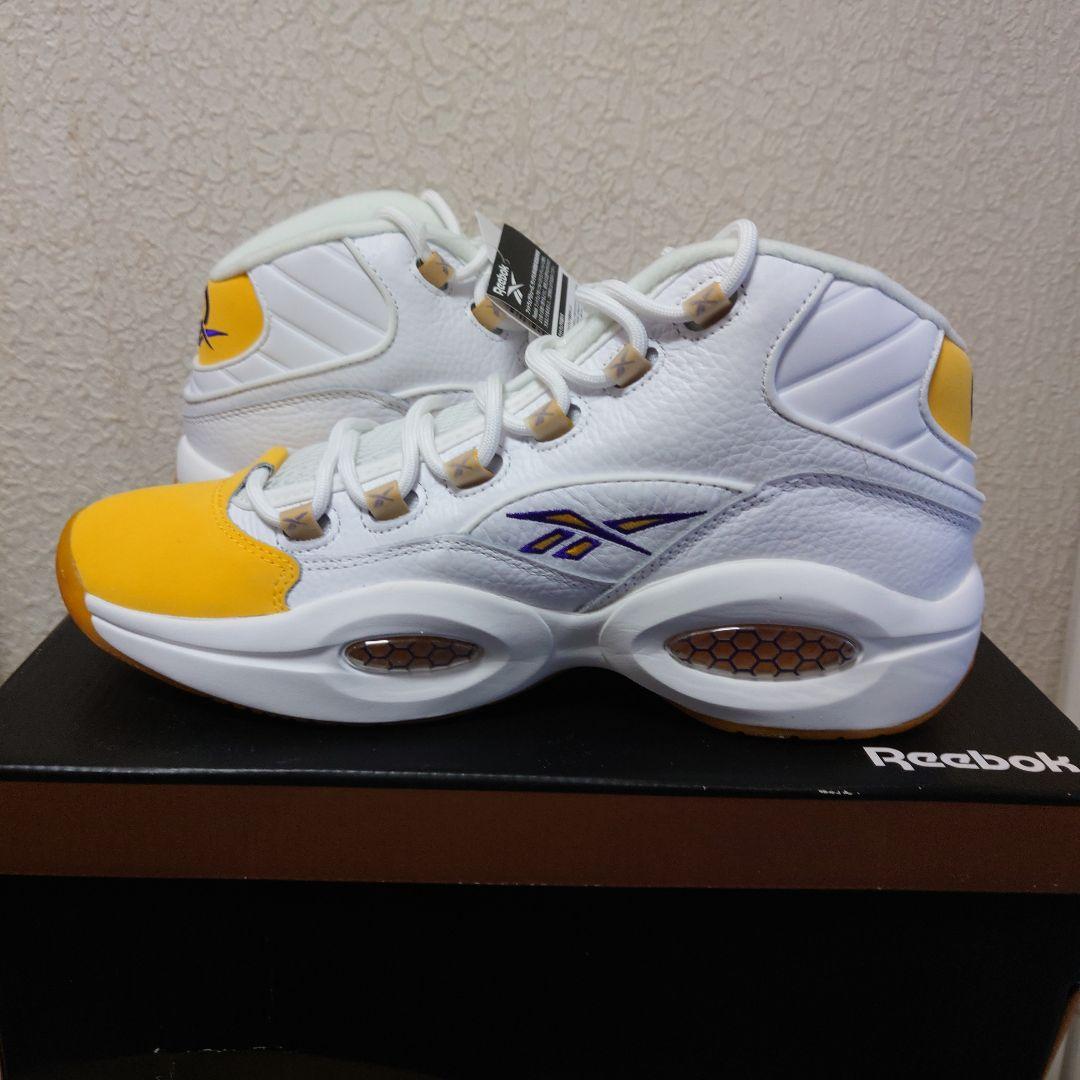 【新品未使用】QUESTION MID　レイカーズカラー　28cm