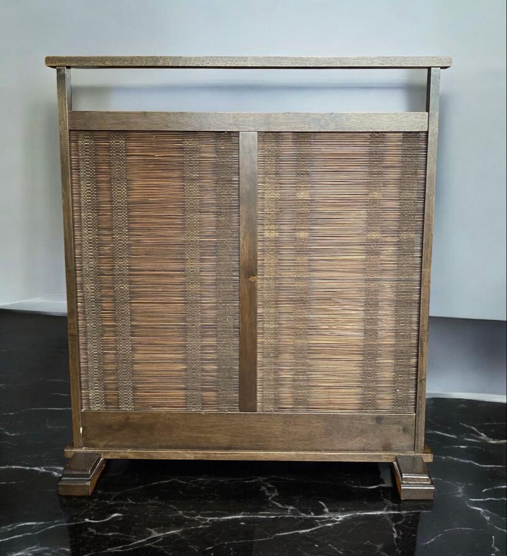 アンティーク★和家具　葦簀の衝立　茶道具　よしずのついたて　パーテーション