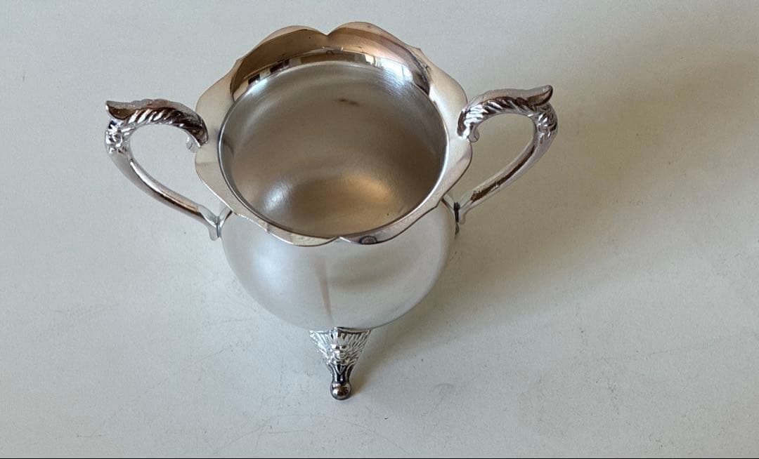 早川シルバー　ローズコーヒーセット　未使用　(トレイにワケあり)